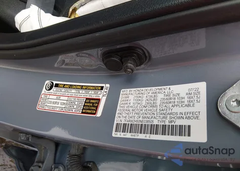 2022 Honda Cr-V Awd Ex из США, поврежденный, VIN 7FARW2H50NE038505